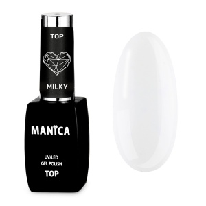 Manica Top hybrydowy UV/LED Gel Polish Top Milky 10ml