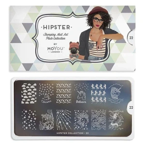 MOYOU LONDON Hipster - płytka do zdobień - 22