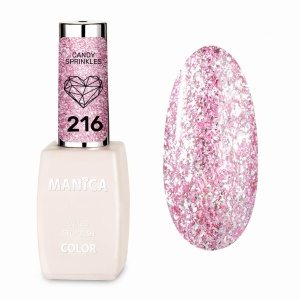 Manica Lakier hybrydowy LED/UV 10ml - Candy Sprinkles - 216