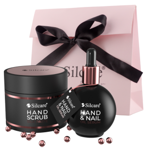 SILCARE Zestaw do pielęgnacji dłoni Pasta + Serum So Rose! So Gold! (150 + 75 ml)