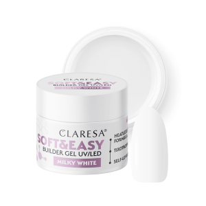 CLARESA Żel bud. SOFT&EASY BUILDER MILKY WHITE 45G