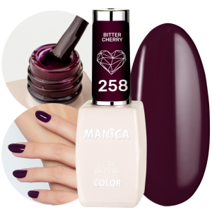 Manica Lakier hybrydowy LED/UV 10ml - Bitter Cherry - 258