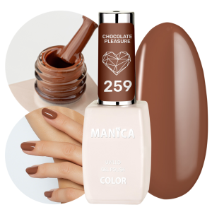 Manica Lakier hybrydowy LED/UV 10ml - Chocolate Pleasure - 259