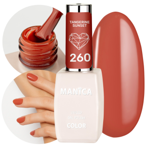 Manica Lakier hybrydowy LED/UV 10ml - Tangerine Sunset  - 260