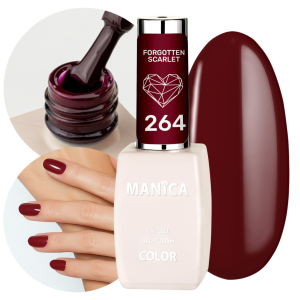 Manica Lakier hybrydowy LED/UV 10ml - Forgotten Scarlet  - 264