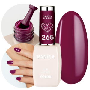 Manica Lakier hybrydowy LED/UV 10ml - Damson Purple  - 265