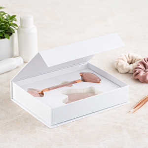 Roller jadeitowy z kamieniem gua sha - zestaw prezentowy