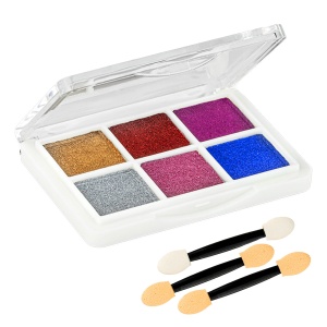 Pyłki metaliczne do paznokci Multikolor- zestaw 6 sztuk