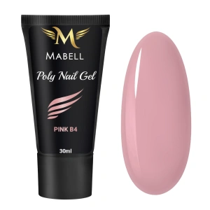 MABELL POLY NAIL GEL AKRYLOŻEL DO PRZEDŁUŻANIA I BUDOWY PAZNOKCI PINK RÓŻOWY 30G B4