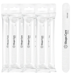 Shape Care PRO Pilnik 180/240 prosty biały- Bezpieczny Pakiet -100szt.