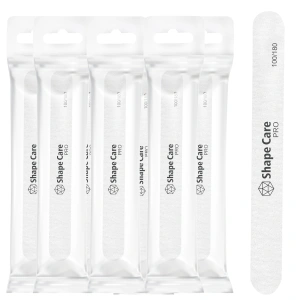 Shape Care PRO Pilnik 100/180 prosty biały- Bezpieczny Pakiet - 10szt.