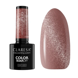 CLARESA Lakier Hybrydowy Cat Eye Light Peach 5ml