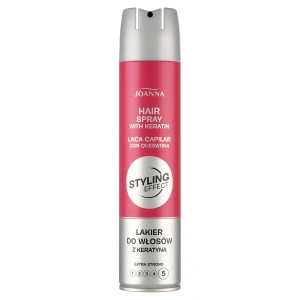 JOANNA  Styling Effect Lakier do włosów z keratyną Ekstra Mocny 250ml