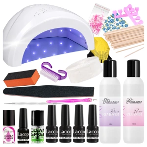 Zestaw Startowy do Manicure Hybrydowego LAMPA UV LED + GRATISY