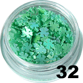 Koniczynki 4-Listne 4 mm Jasna Zieleń nr 32 – 50+ szt.