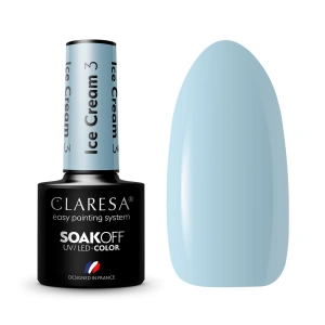 CLARESA  lakier hybrydowy ICE CREAM 3 -5g