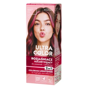 Joanna Ultra Color Malinowa Pokusa – Rozjaśniacz koloryzujący do pasemek i refleksów 2w1