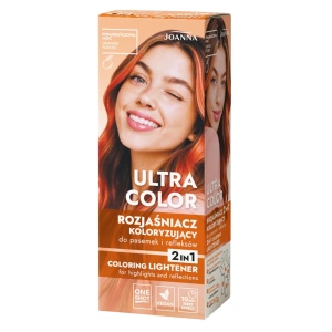 Joanna Ultra Color Pomarańczowa Moc – Rozjaśniacz koloryzujący do pasemek i refleksów 2w1